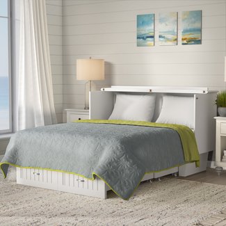 Graham Queen Murphy Storage Platform Bed with Mattress