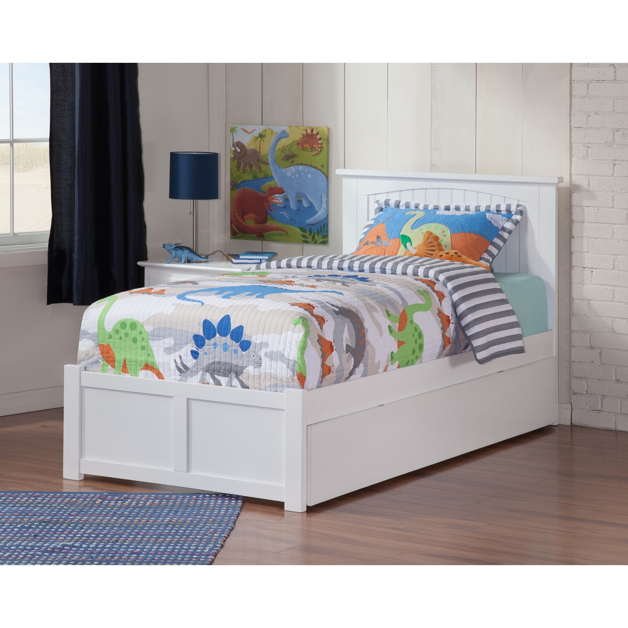 White Twin Bed With Storage Visualhunt, White Twin Platform Bed