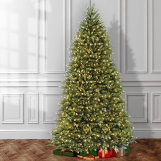 Green Artificial Christmas Tree with 750 Colored and white lights