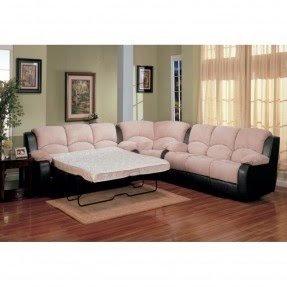 Halsey Contemporary Reclining Sectional Sofa with Queen ...