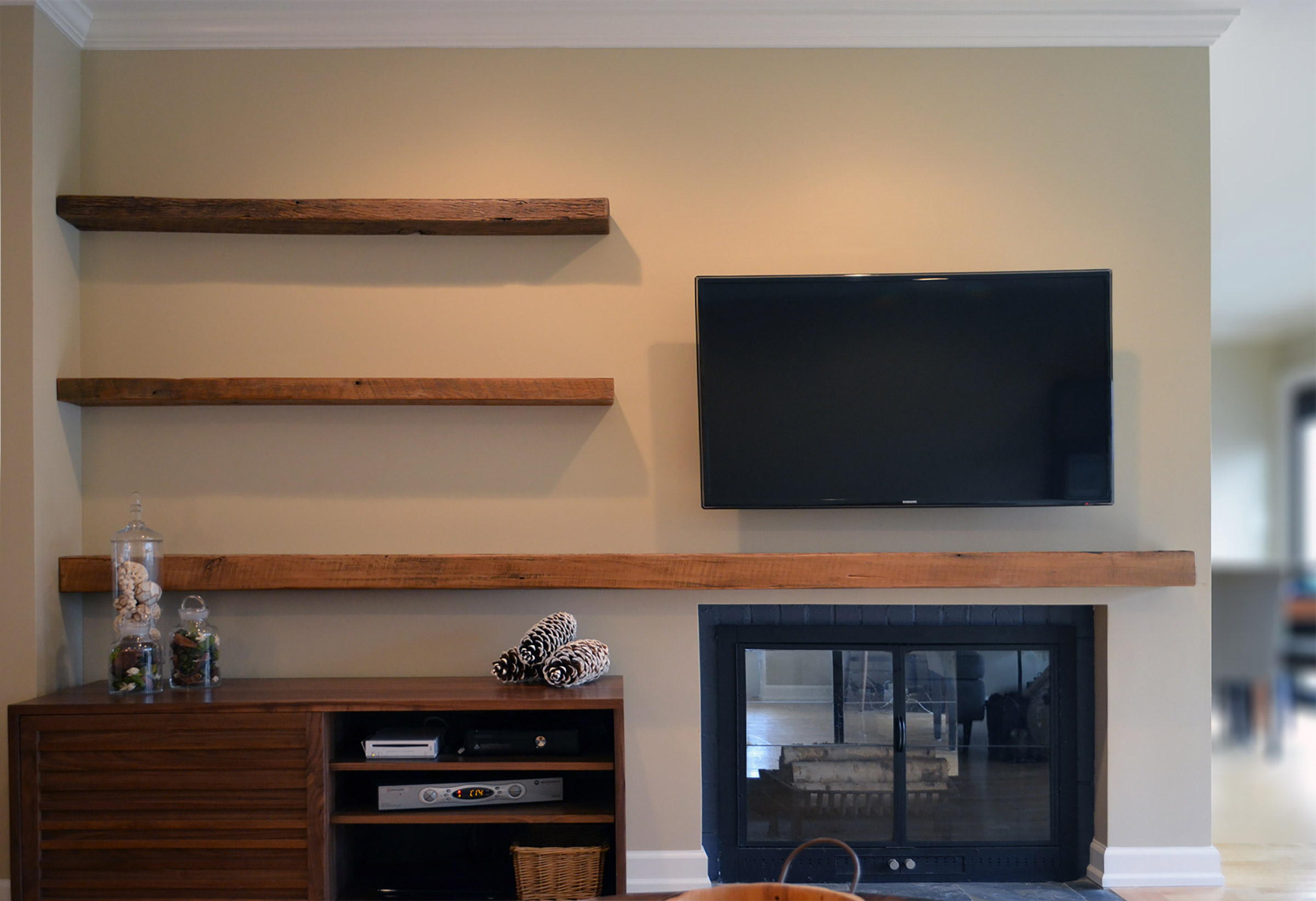 Hand Made Reclaimed Lumber Floating Shelves by Abodeacious ...