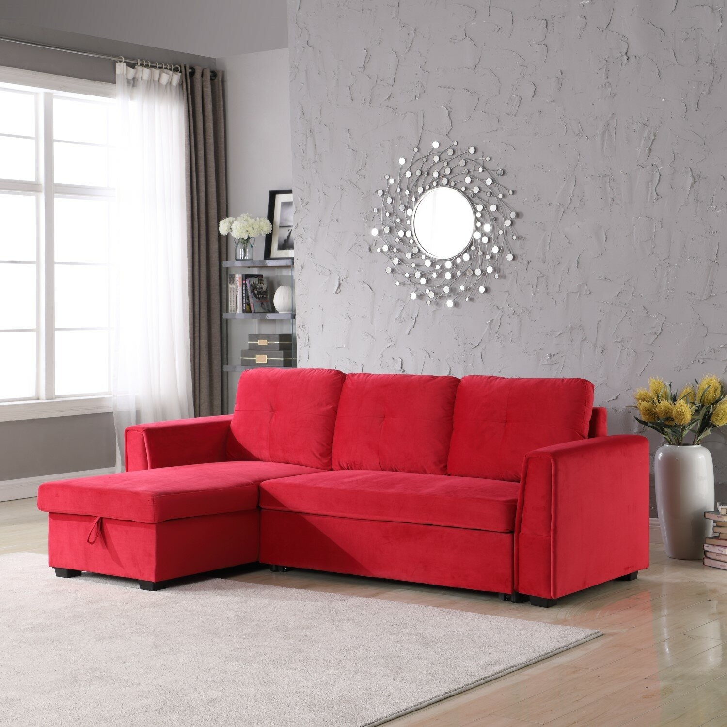 Right hand facing on sale sleeper sectional