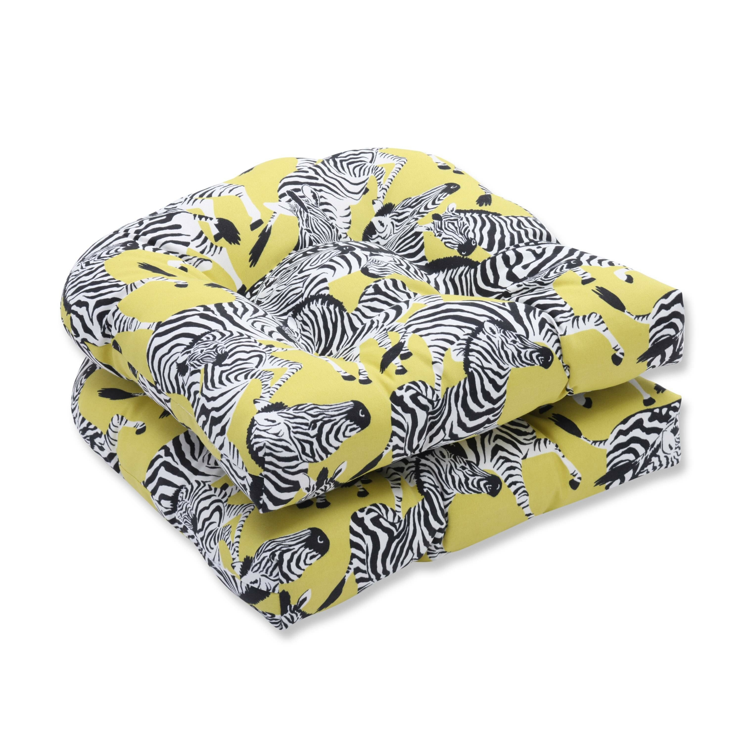 Herd Together Wasabi Indoor/Outdoor Dining Chair Cushion (Set of 2)