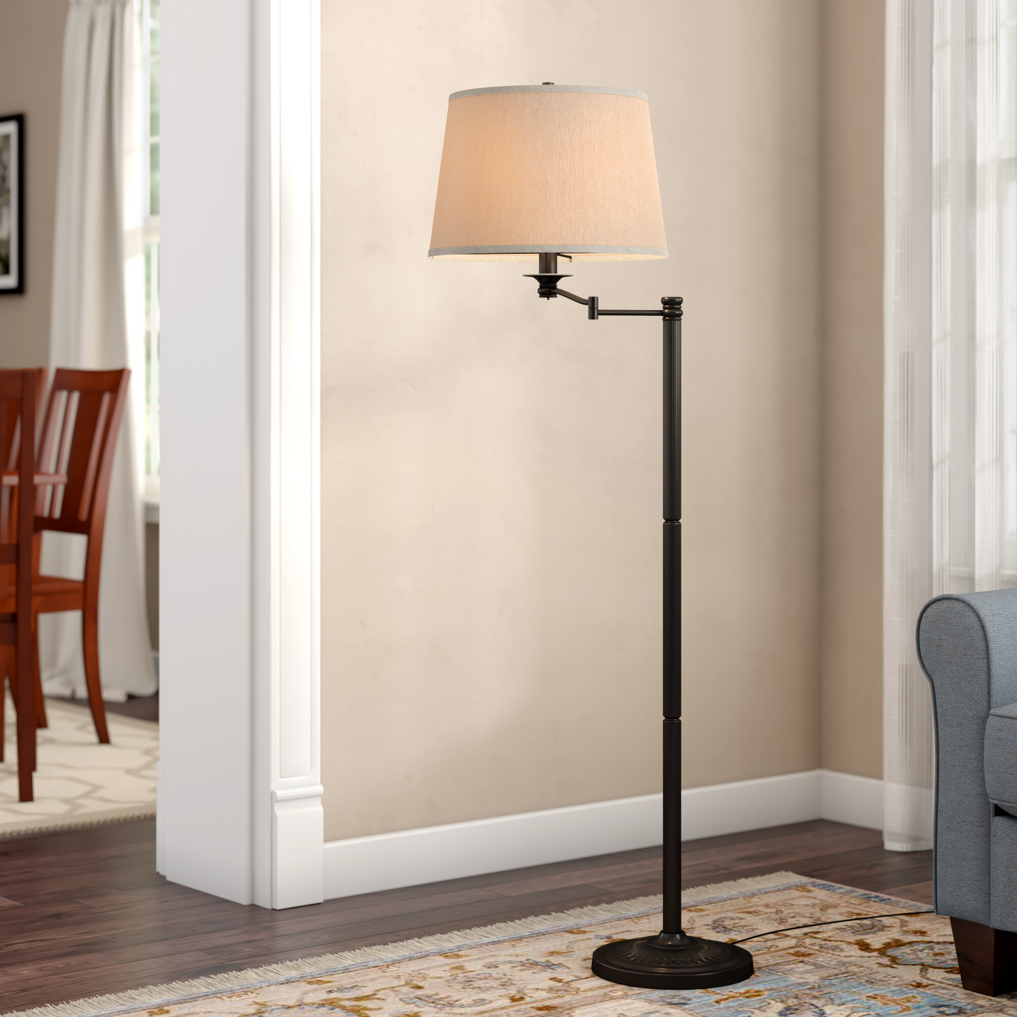 bent arm floor lamp