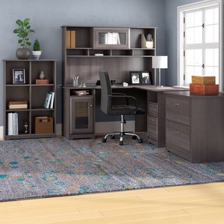 Hillsdale 2 Piece Office Set with Hutch
