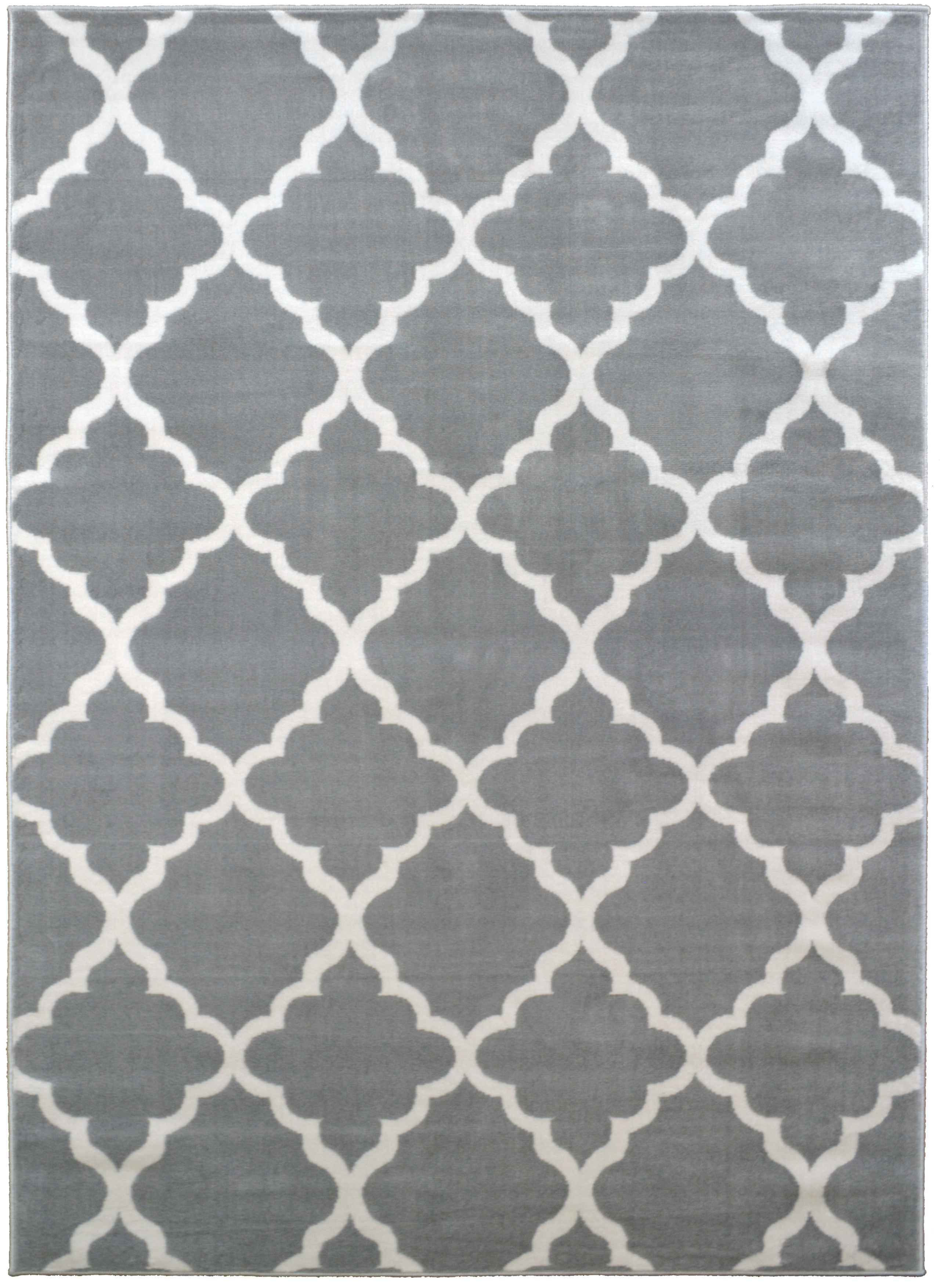 Hinman Moraccan Trellis Rubber Backed Pink Area Rug