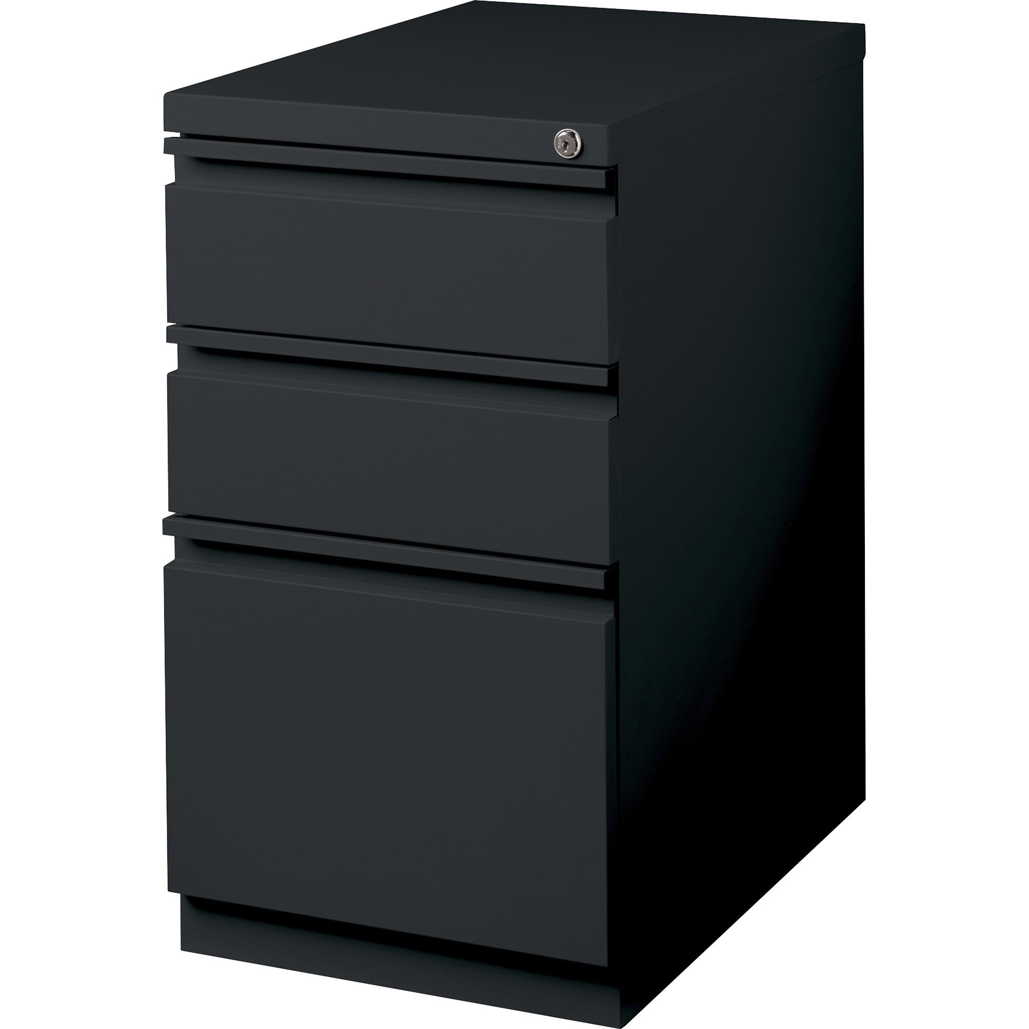 Hirsh Industries 3 Drawer Mobile File Cabinet File in Black