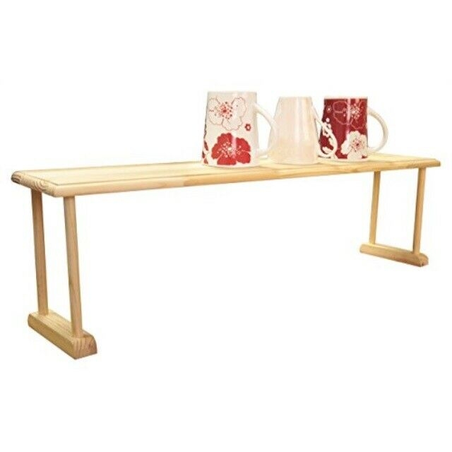 Home Basics SS01003 30 Inch Over Sink Shelf Wood