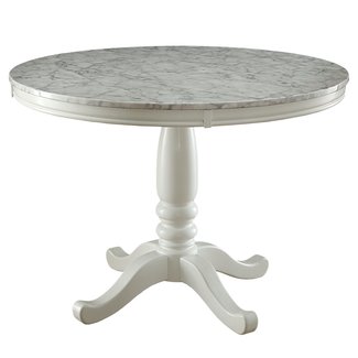 HOMES: Inside + Out IDF-3546RT Ollie Cottage Round Dining Table