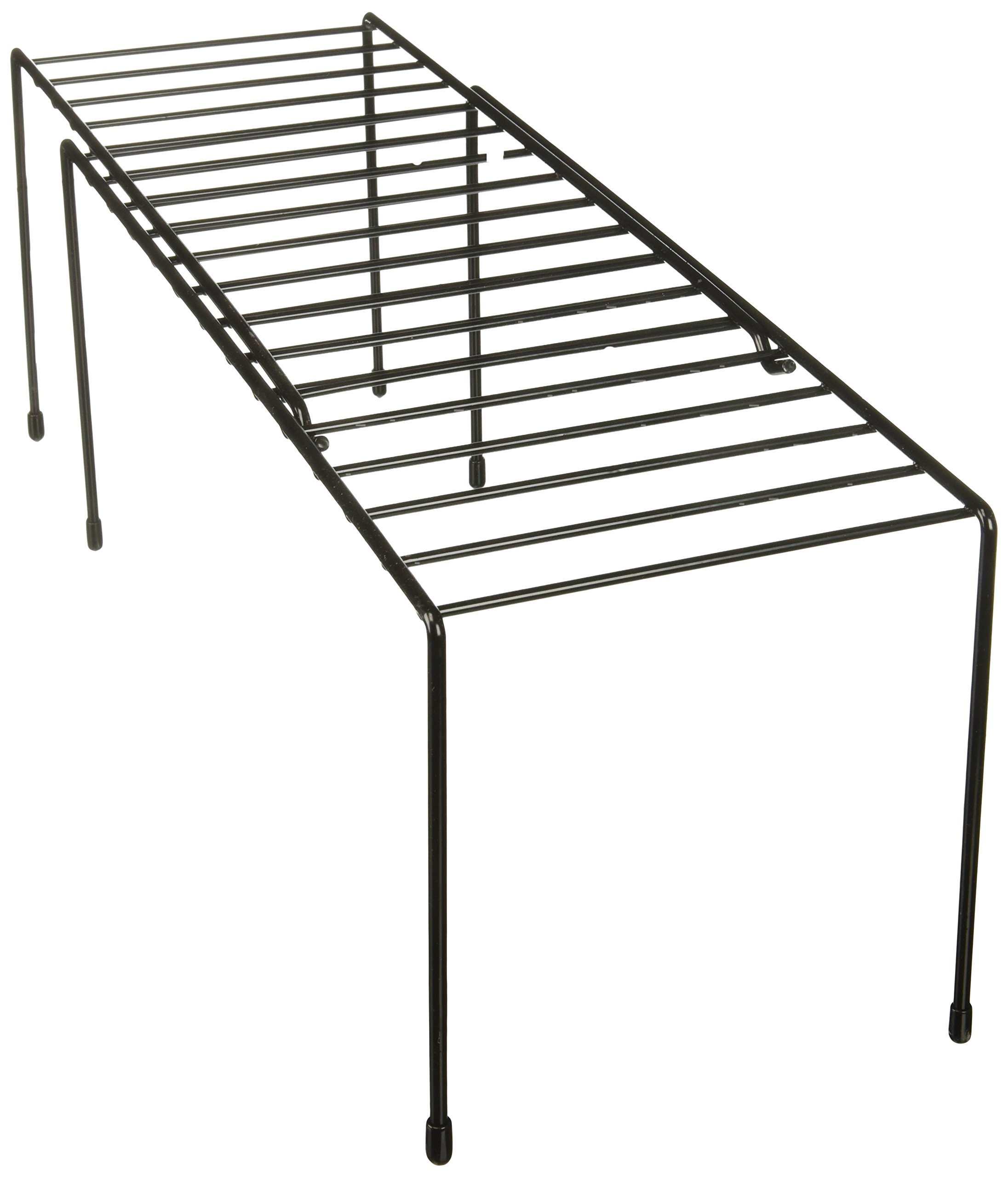 Honey-Can-Do BTS-06607 Freestanding Folding Steel Locker Shelf, Silver, 11L x 9.25W x 12.75H