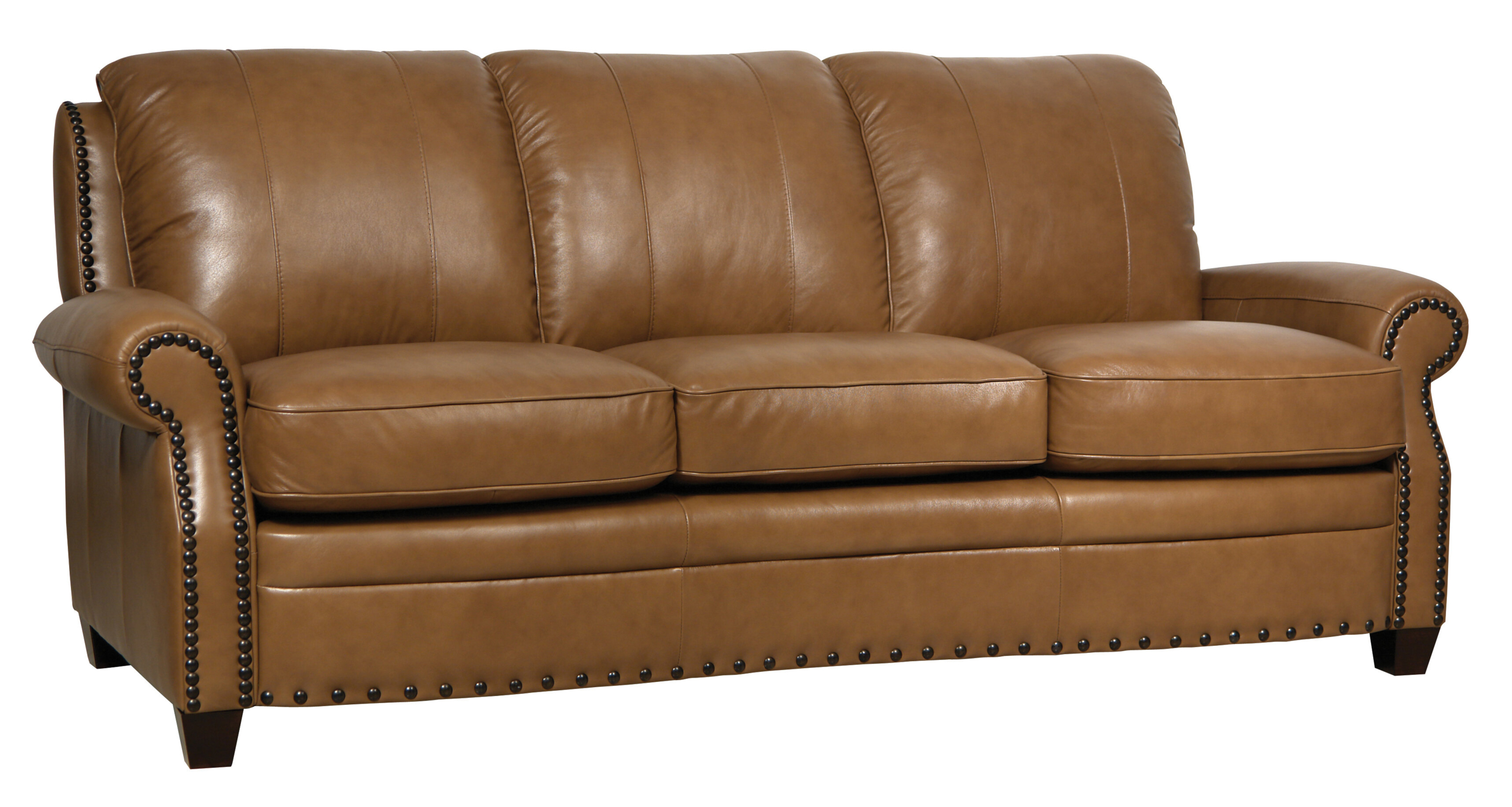 hubbard leather sofa by darby home co