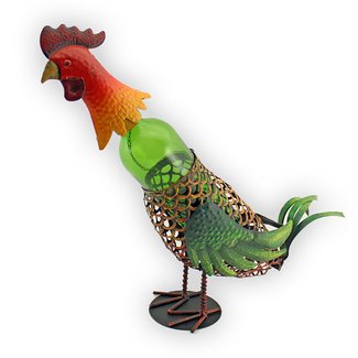 Hue Rooster Wine 1 Bottle Tabletop Holder Wine Rack