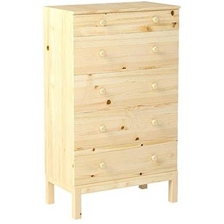 Ikea 5-drawer chest, pine