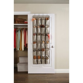 InterDesign Axis Over-the-Door Shoe Organizer, Chevron ...