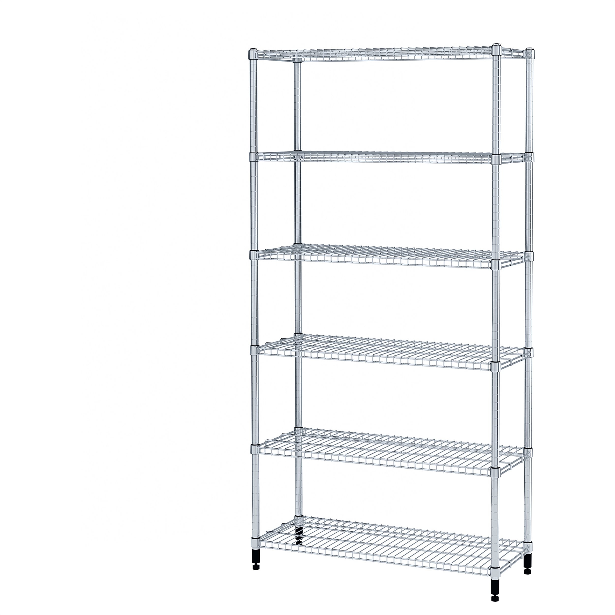 Jaquan Tier Industrial Wire 72" H 4 Shelf Shelving Unit Starter