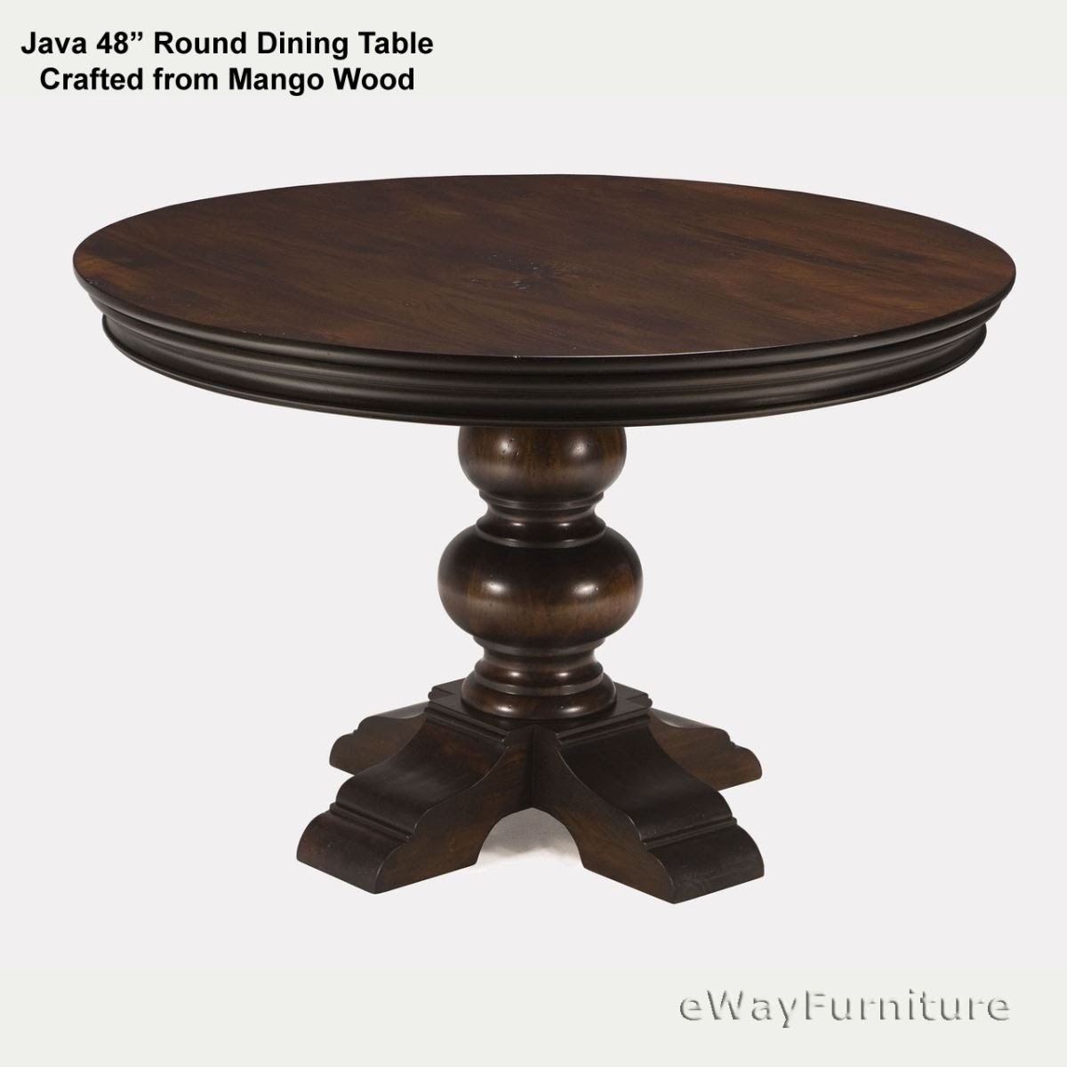 48 Inch Round Dining Table You Ll Love, 48 Inch Round Pedestal Table With Leaf
