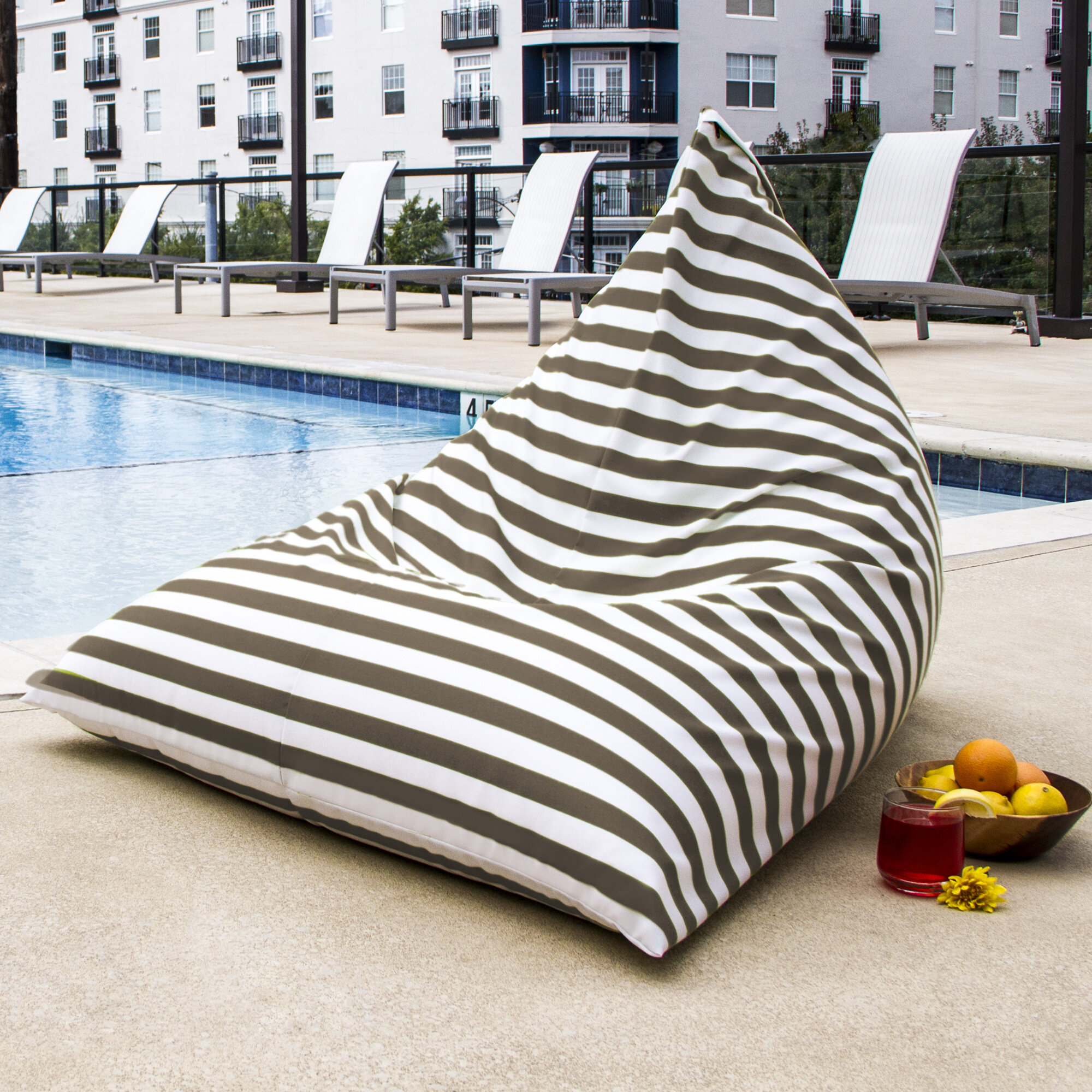 Details about   Bean Bag Lounger Waterproof Chair Sofa Outdoor Lazy Lounger Only Cover Durable 