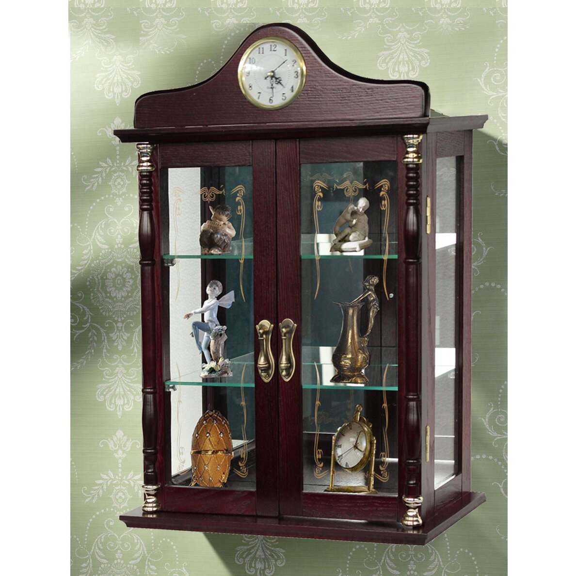 Jenlea Wall-Mounted Curio Cabinet & Reviews | Wayfair