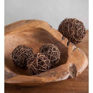 Josselyn Rattan Ball Décor 5 Piece Vase Filler Set