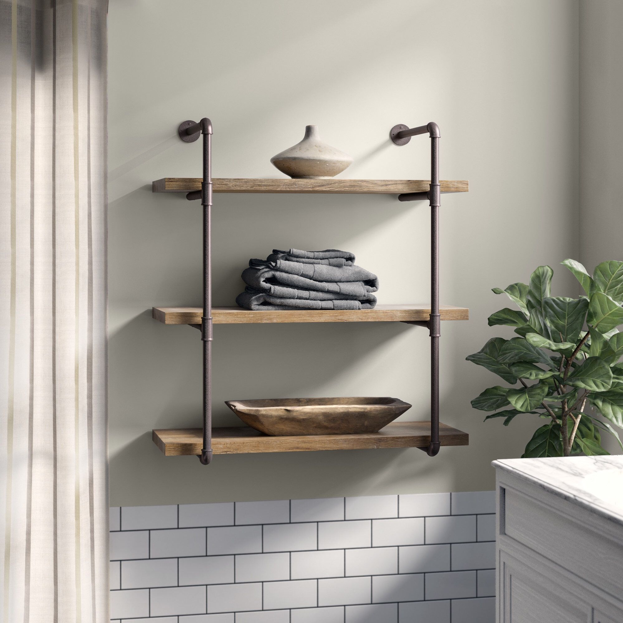 Kennard 3 Tier Wall Shelf
