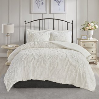 Kennesaw Chenille Damask Comforter Set