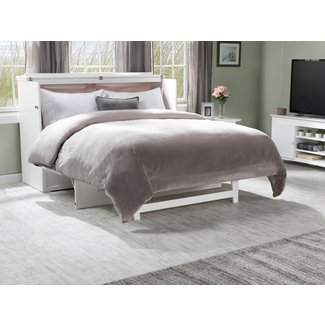 Kimsey Queen Storage Murphy Bed with Mattress