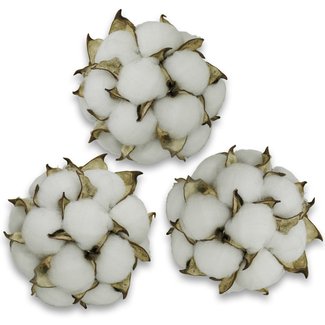 Kingsville Cotton Ball Orbs Vase Filler (Set of 3)