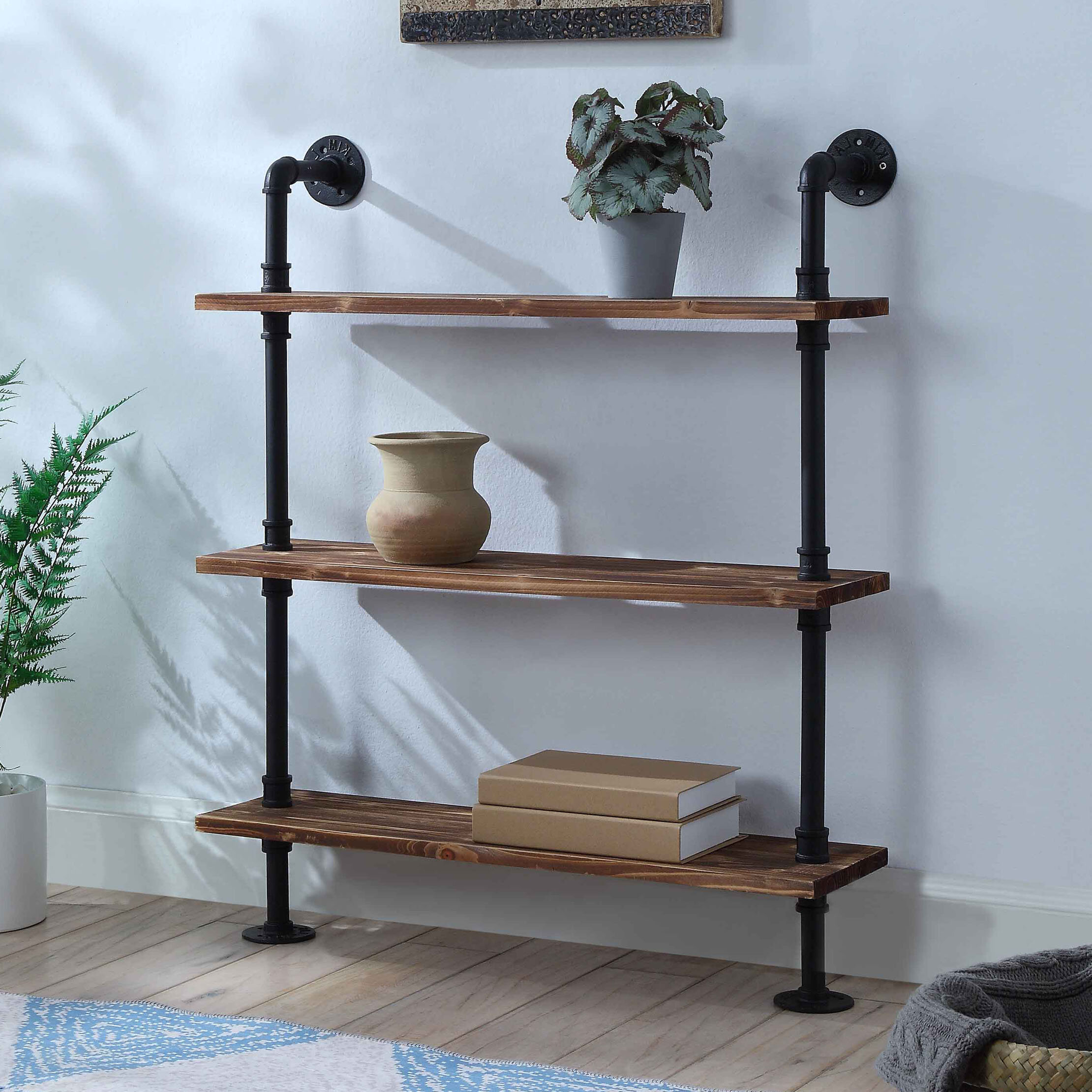 Industrial Pipe Shelving Kit - VisualHunt