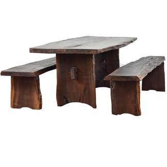 Kirkwood 3 Piece Solid Wood Dining Set