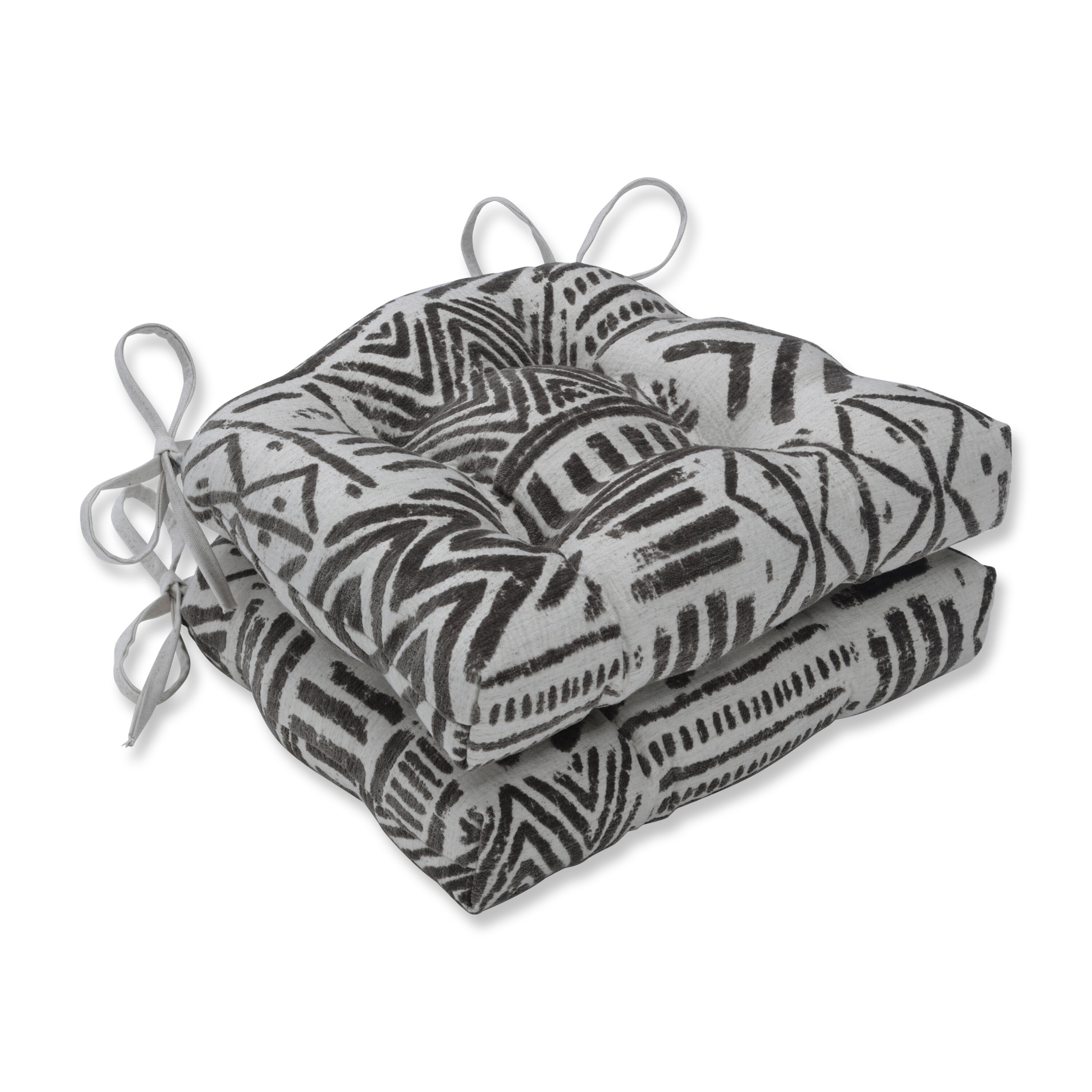 Kitchen Indoor Reversible Dining Chair Cushion (Set of 2)