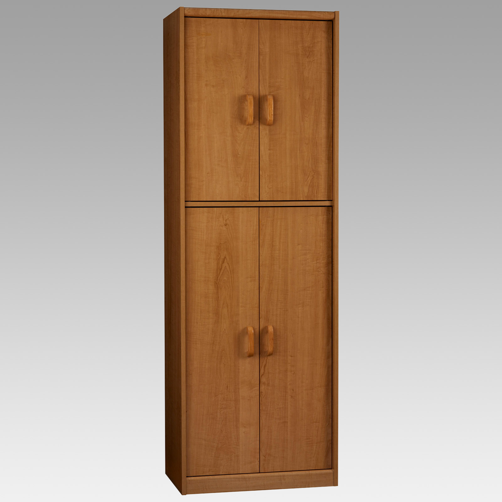 Kitchen. Tall Wood Kitchen Storage Cabinet With Doors For ...