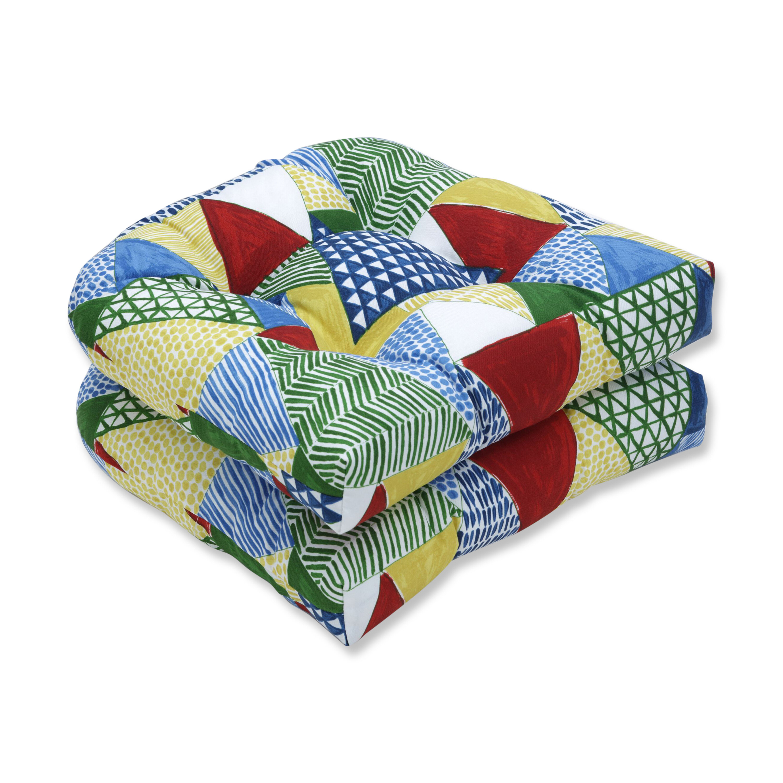 Knorr Wicker Indoor/Outdoor Rocking Chair Cushion (Set of 2)