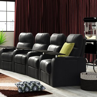 Leather Home Theater Row Seating (Row of 4)