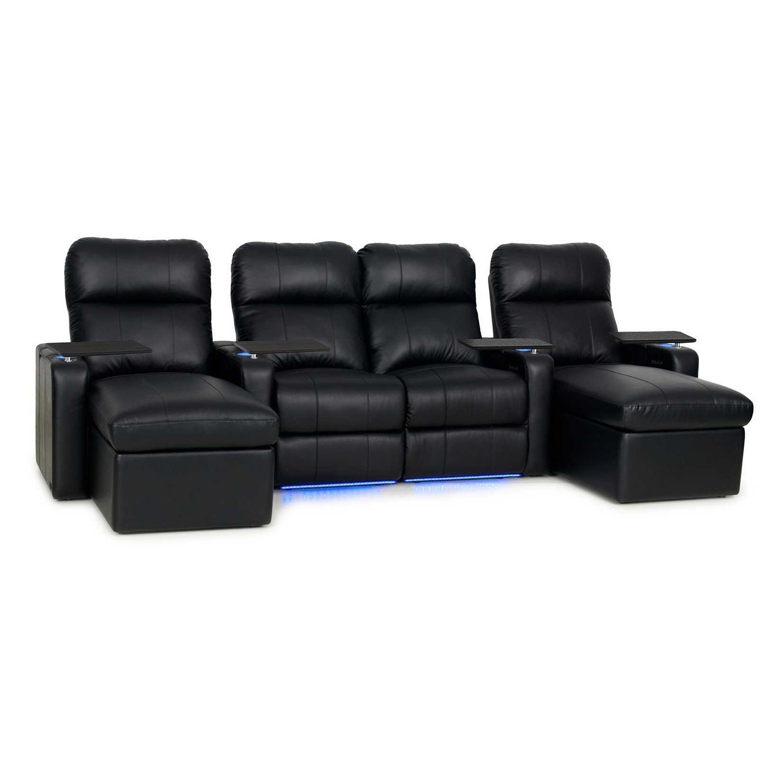 Leather Home Theater Sofa (Row of 4)