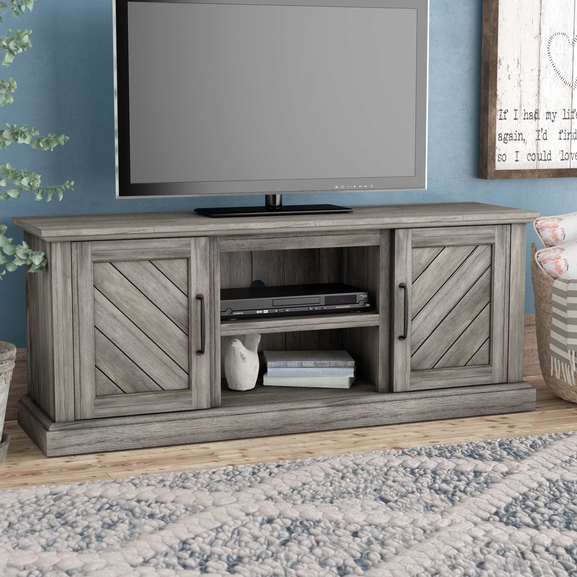 Liu TV Stand for TVs up to 60" with Fireplace