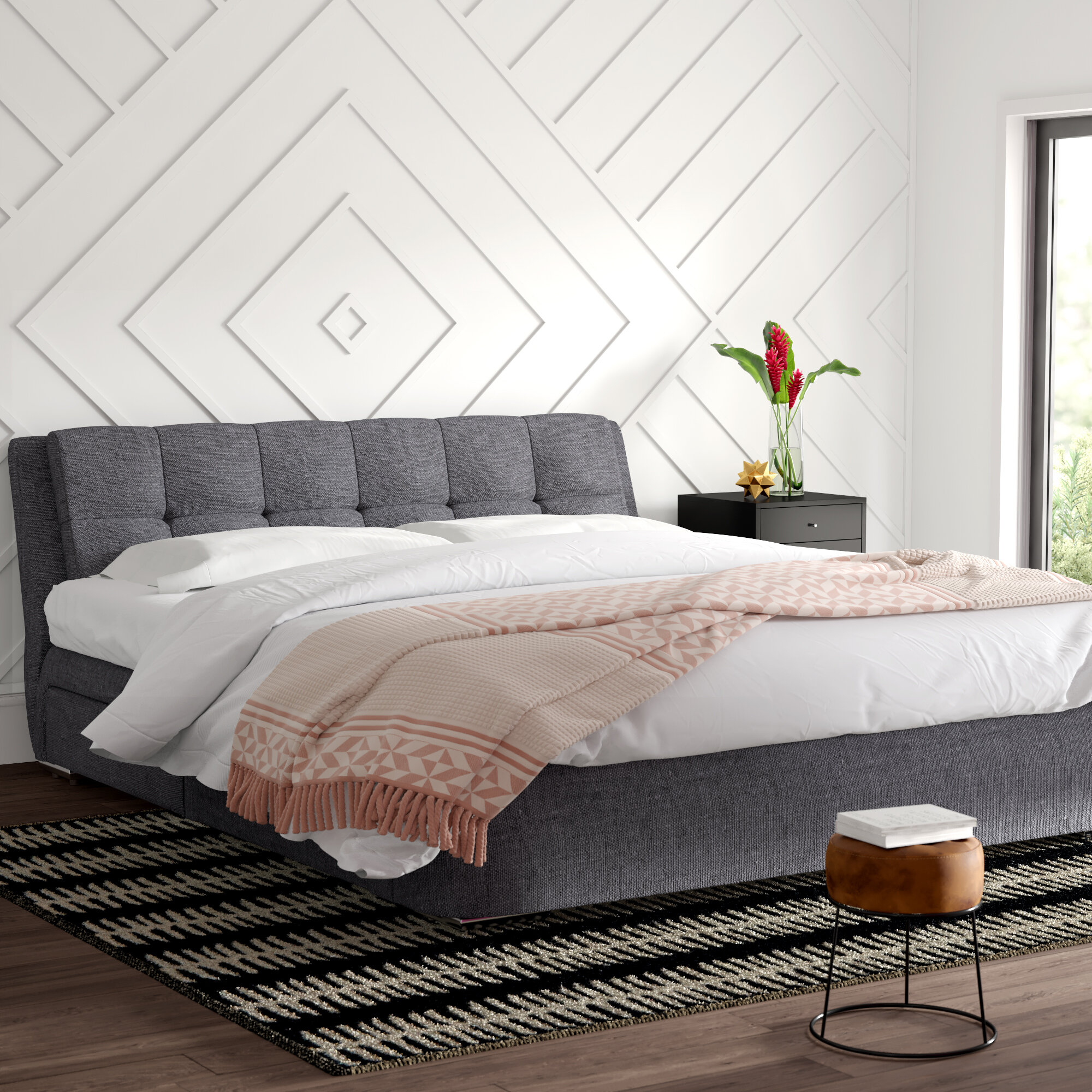 Losada Upholstered Storage Platform Bed