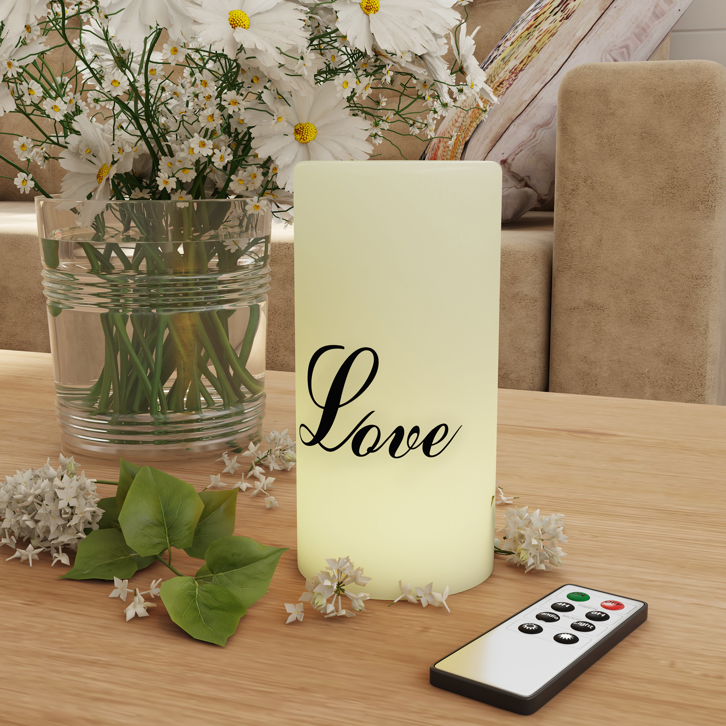 Love Decorative LED Scented Flameless Candle