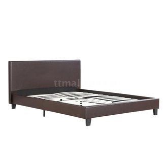 Low Profile Platform Bed Frame w/Upholstered Headboard ...