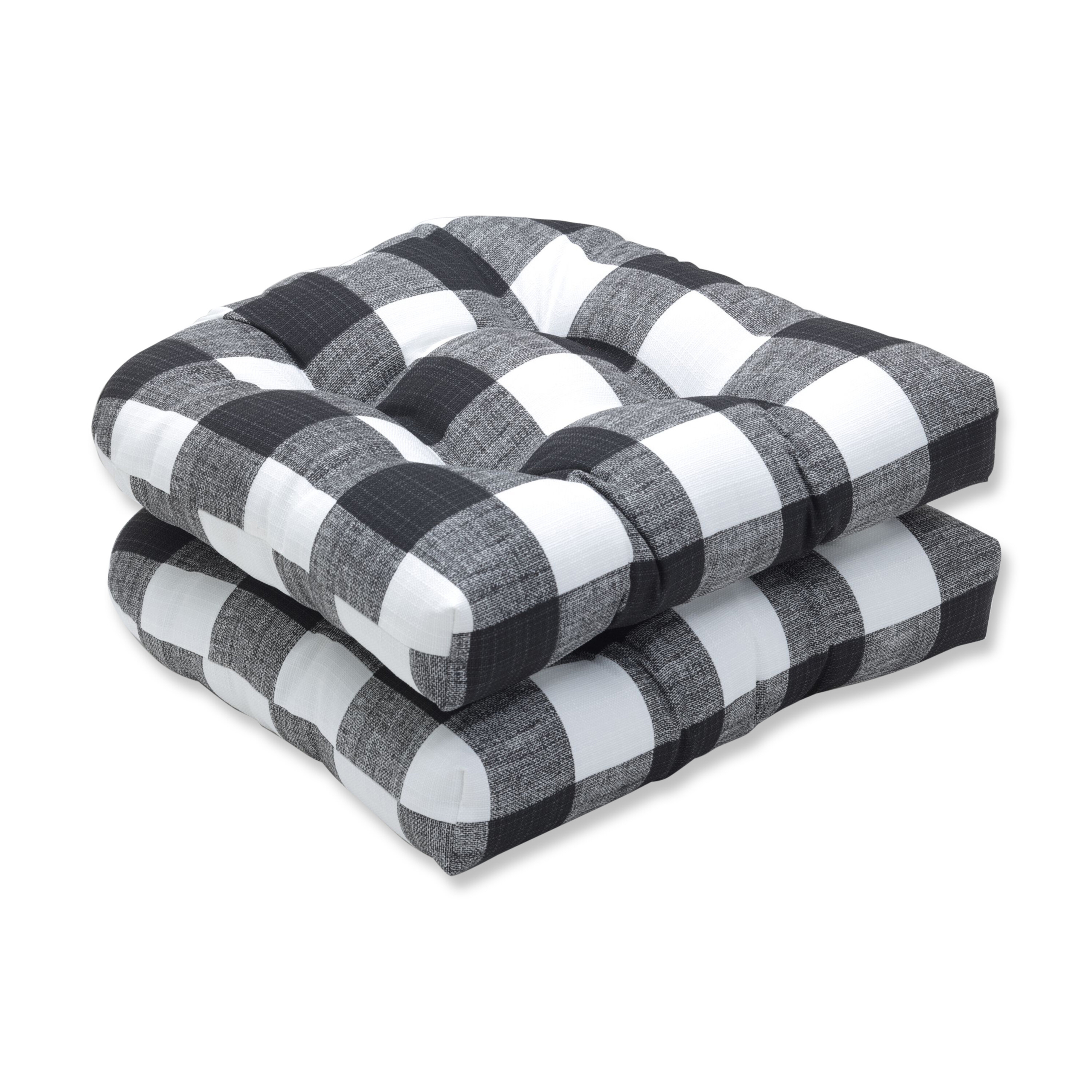 black buffalo check outdoor chair cushions