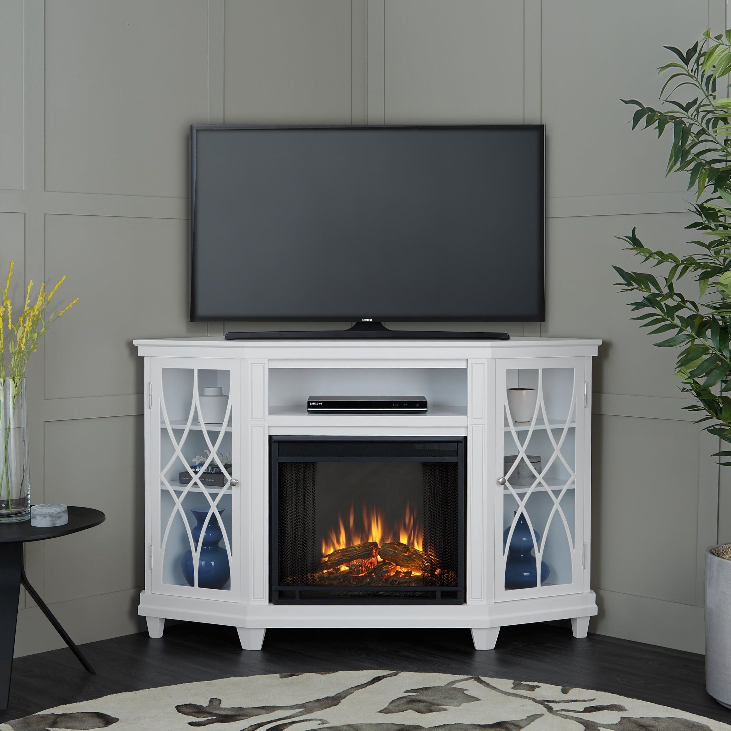 Lynette TV Stand for TVs up to 55 with Fireplace