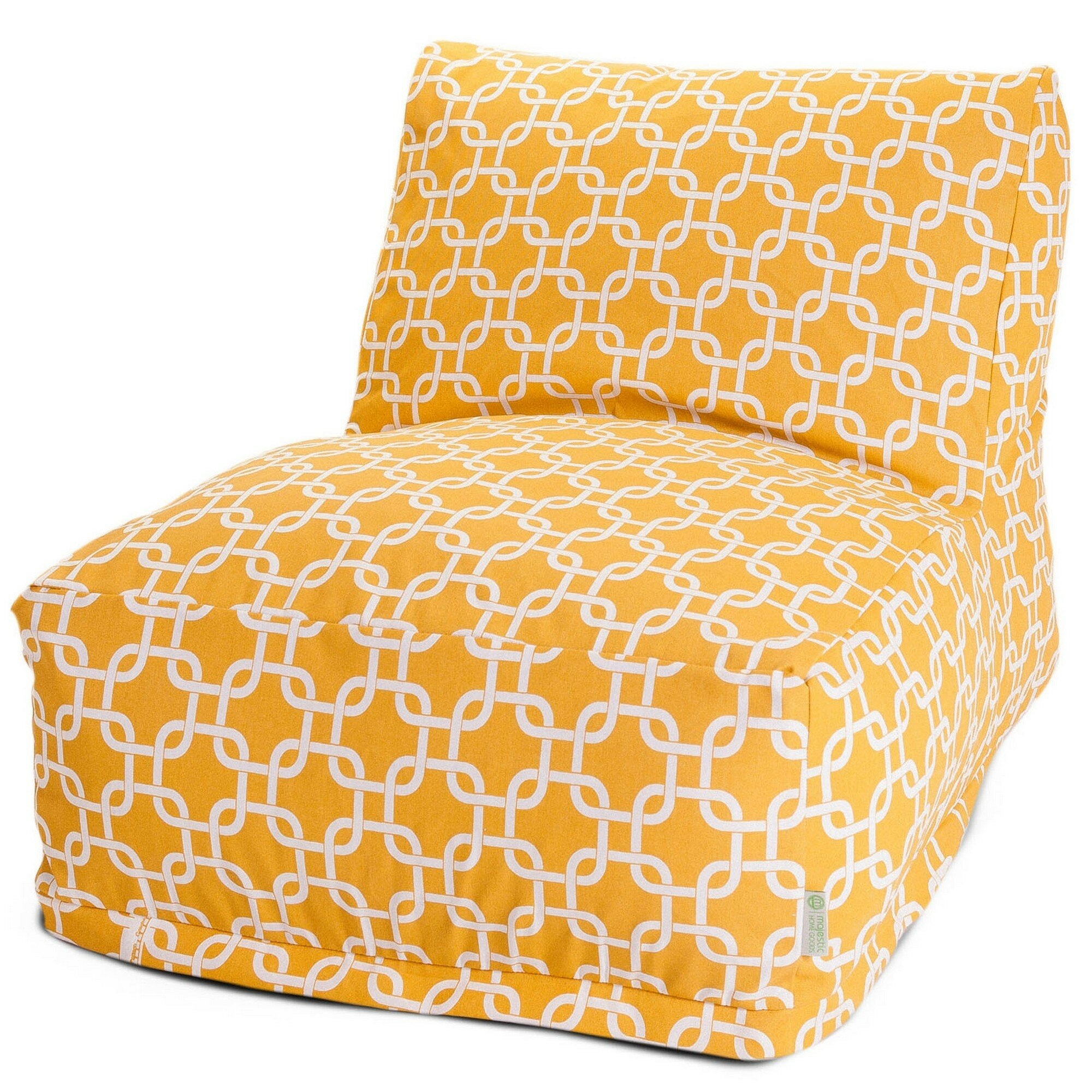 Majestic Home Goods Yellow Links Pillow, Small