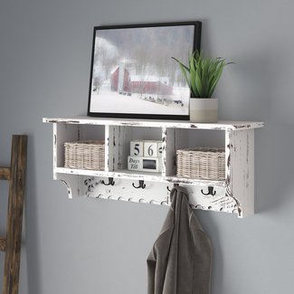 Entryway Shelf With Hooks - VisualHunt