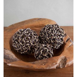 Mathes Rattan Ball Décor 4 Piece Vase Filler Set