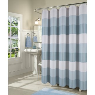 Mauldin Waffle Weave Fabric Single Shower Curtain