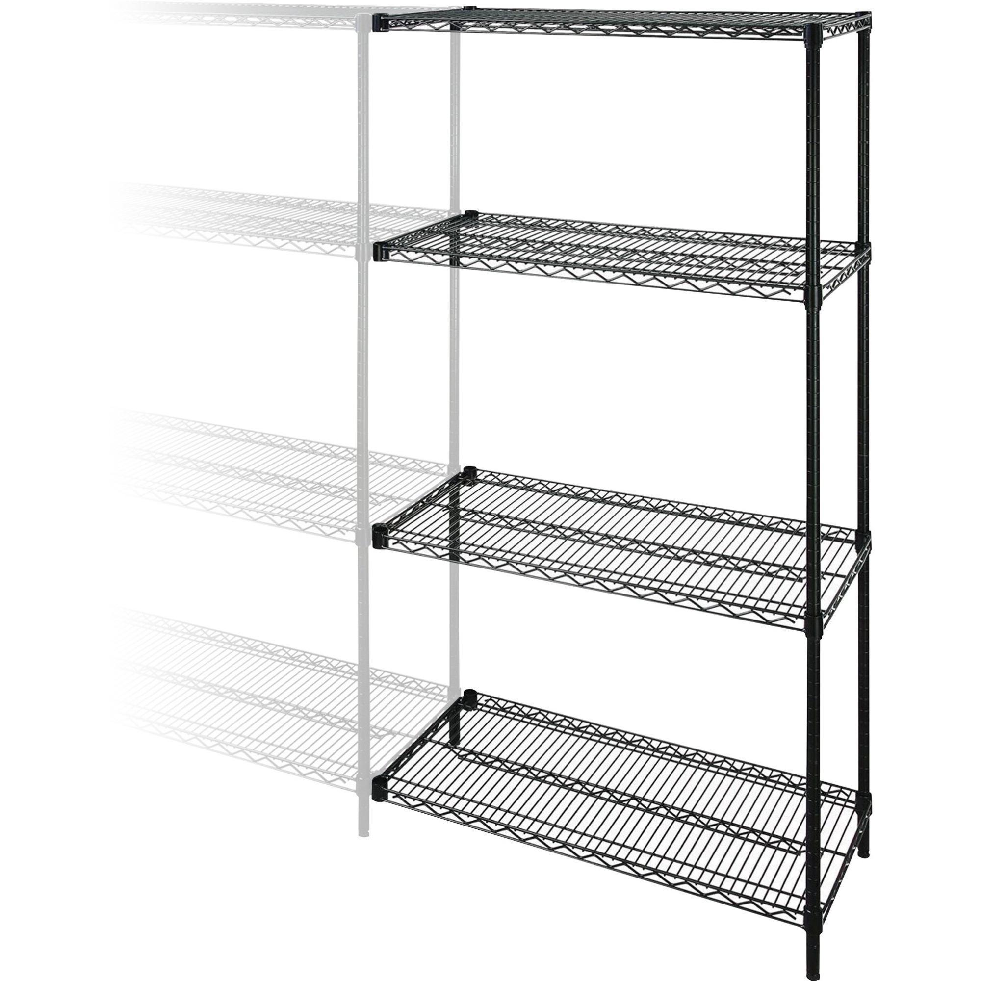 Mauricio Industrial Adjustable Wire 72" H 4 Shelf Shelving Unit Add-On