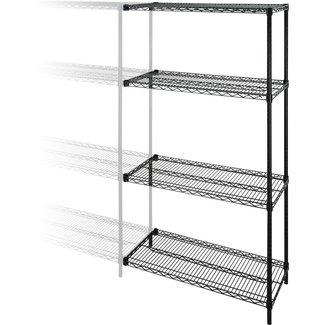 Mauricio Industrial Adjustable Wire 72" H 4 Shelf Shelving Unit Add-On