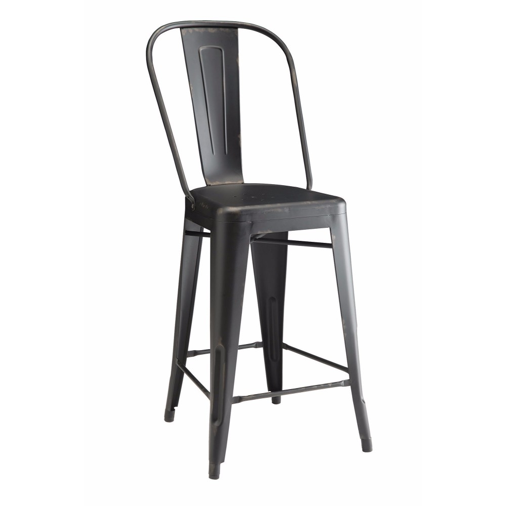 Mckamey Metal Counter Height Dining Chair (Set of 2)