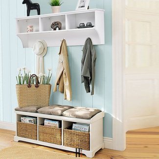 Entryway Shelf With Hooks - VisualHunt