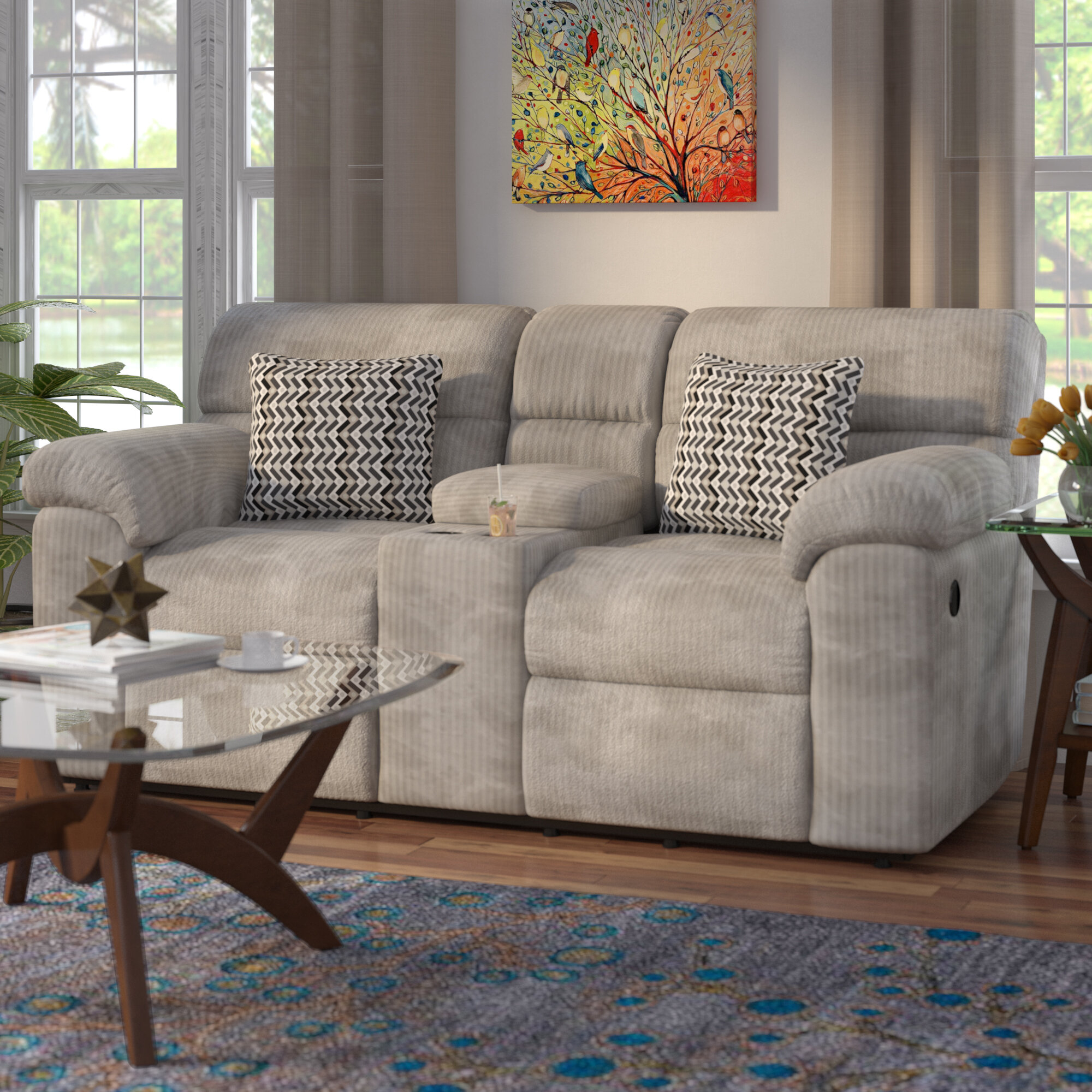 Reclining Loveseat With Center Console