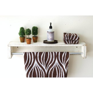 Mertens Simple Towel Bar Floating Shelf